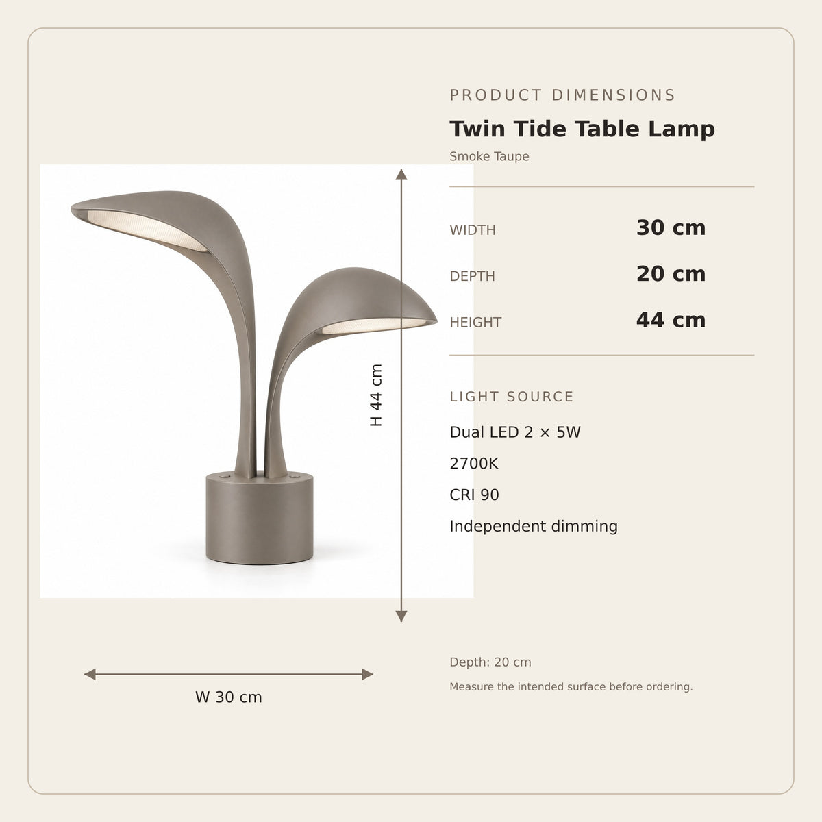 Twin Tide Table Lamp