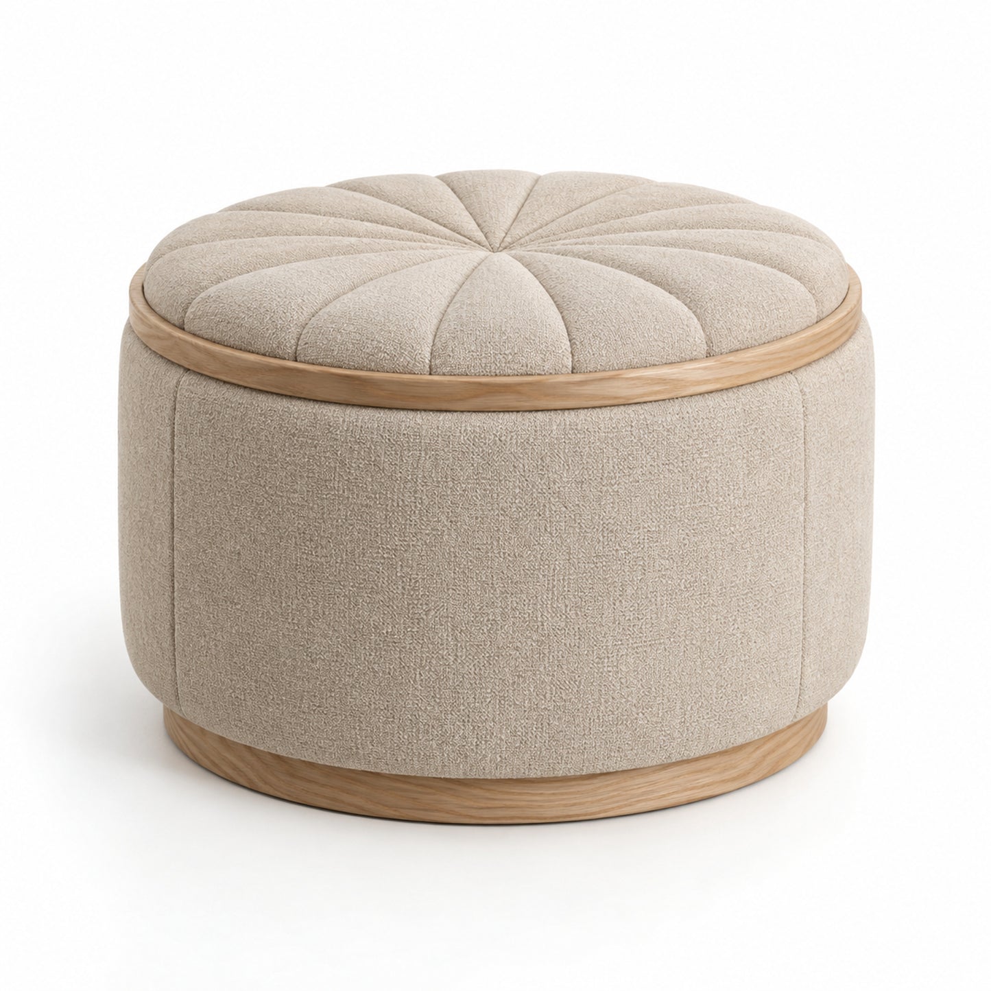 Tray Bloom Storage Ottoman