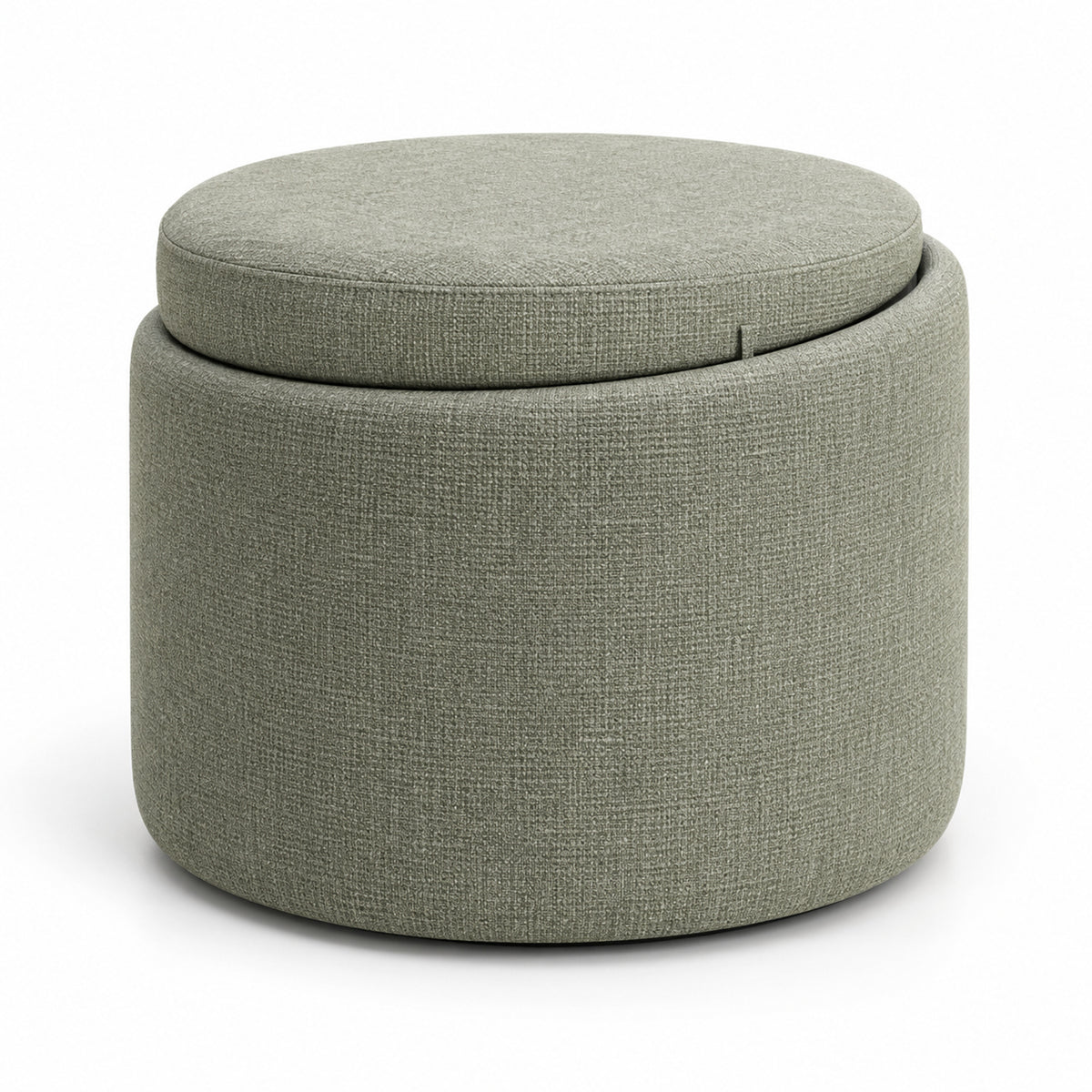 Offset Halo Storage Ottoman