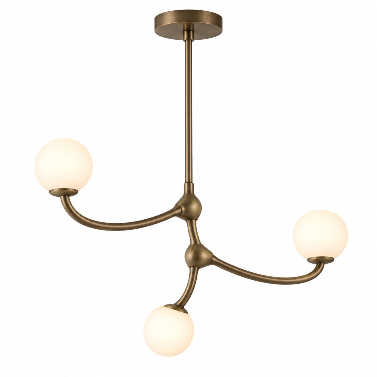Tri-Node Bloom Chandelier