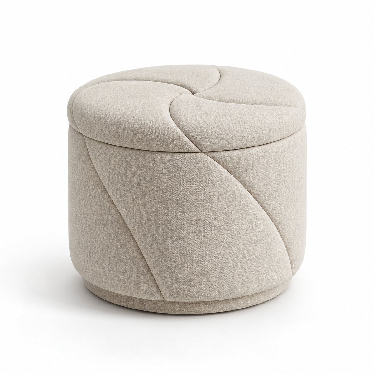 Spiral Petal Storage Ottoman