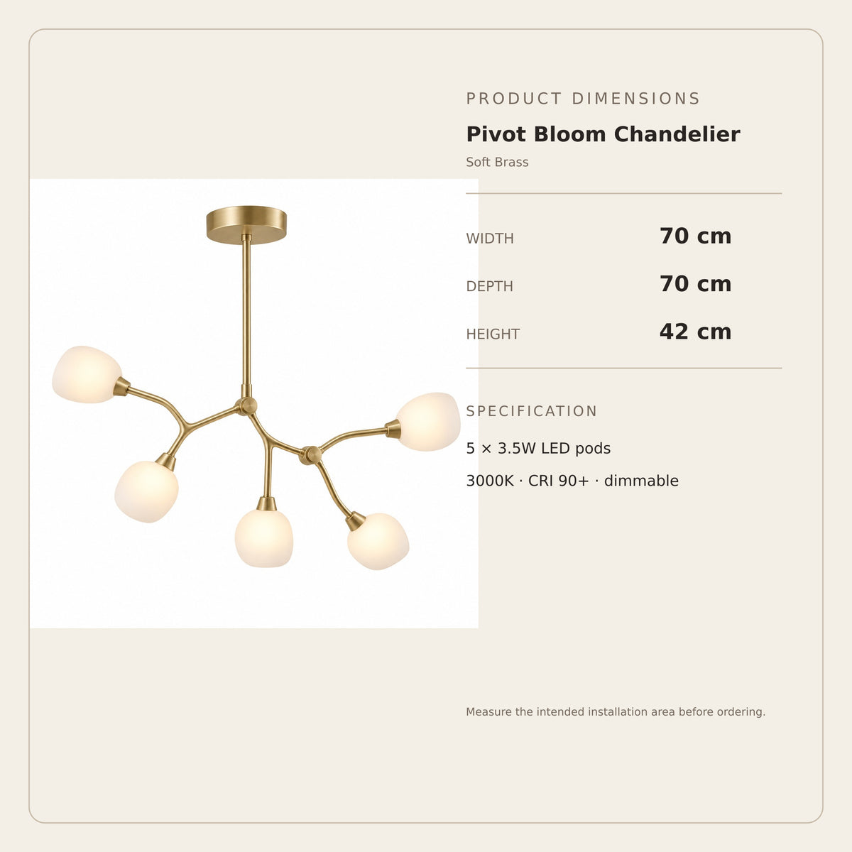Pivot Bloom Chandelier
