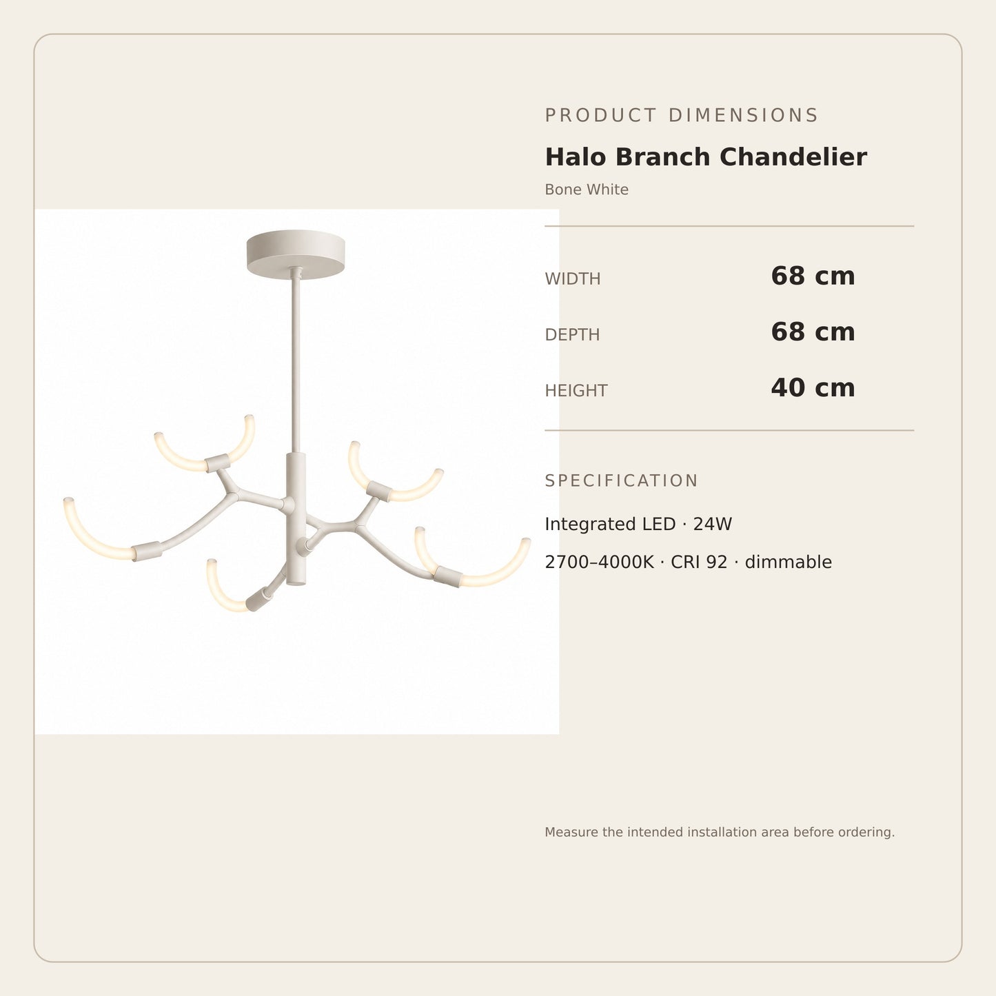 Halo Branch Chandelier