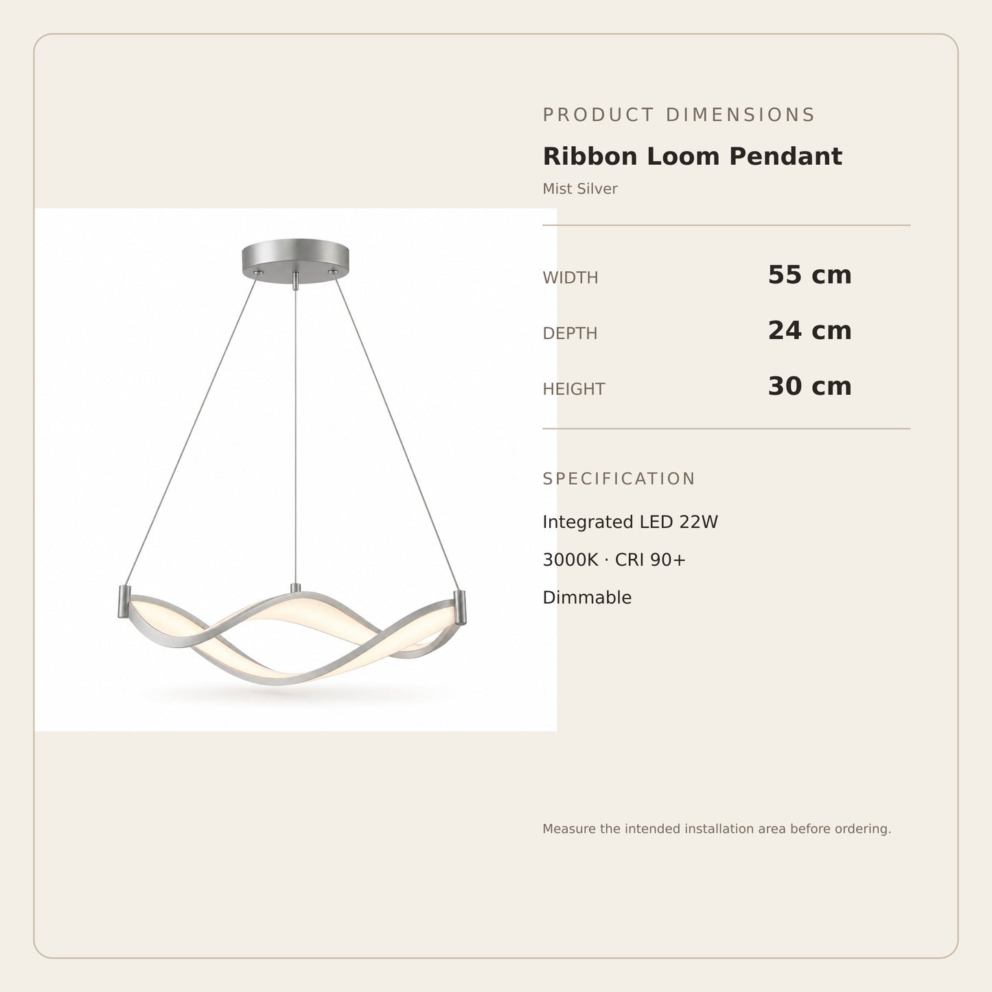 Ribbon Loom Pendant