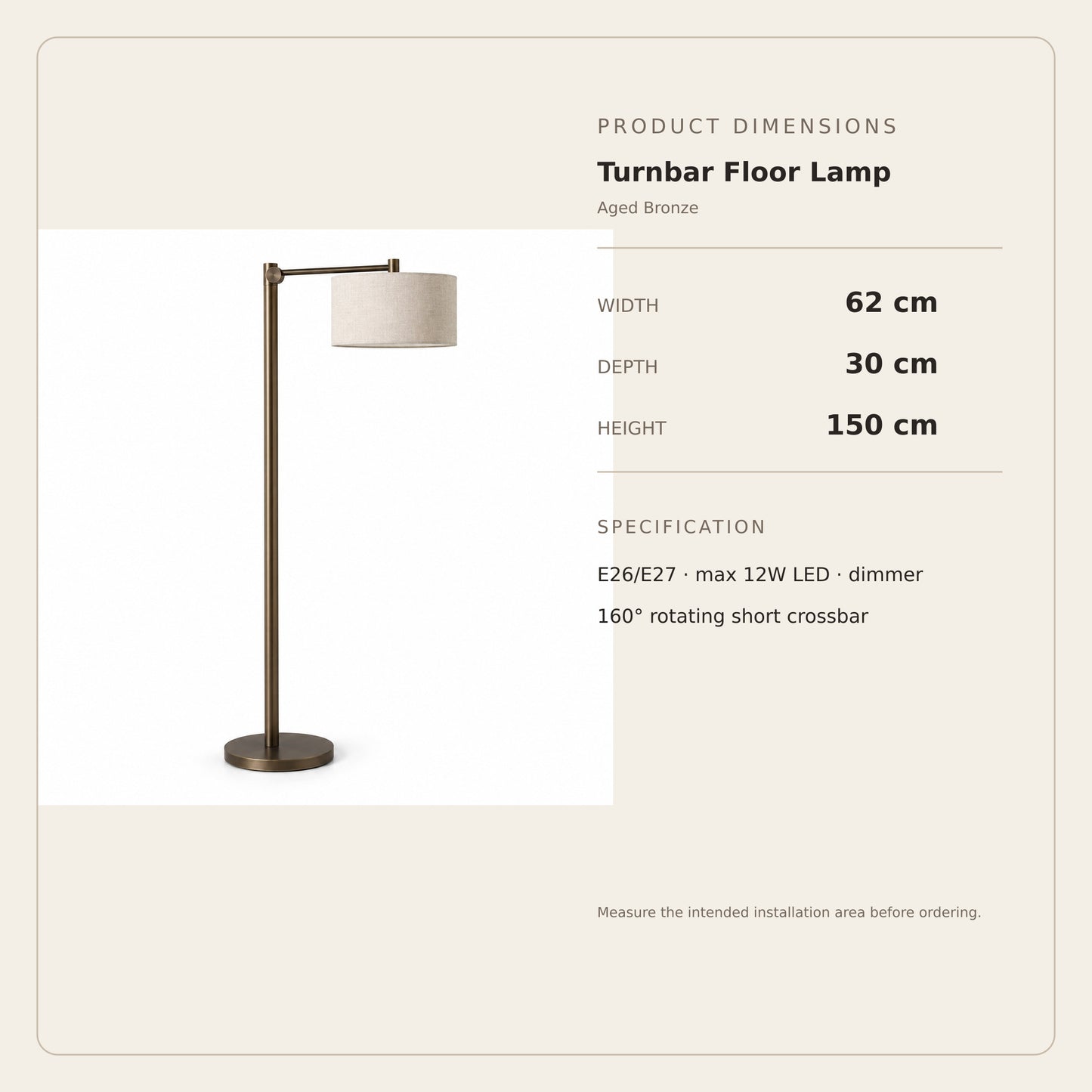 Turnbar Floor Lamp