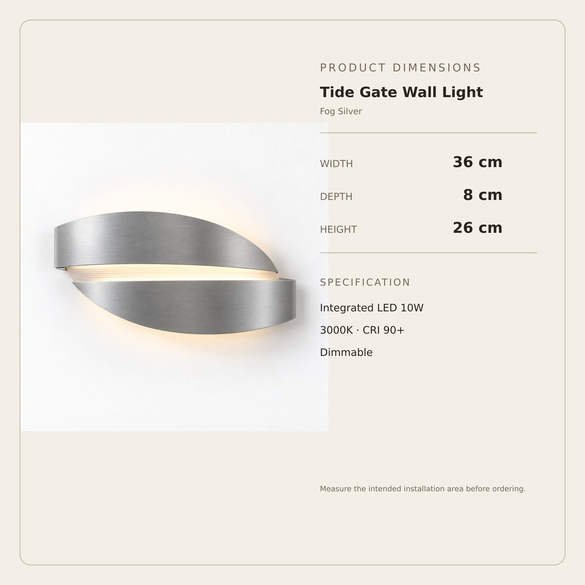 Tide Gate Wall Light