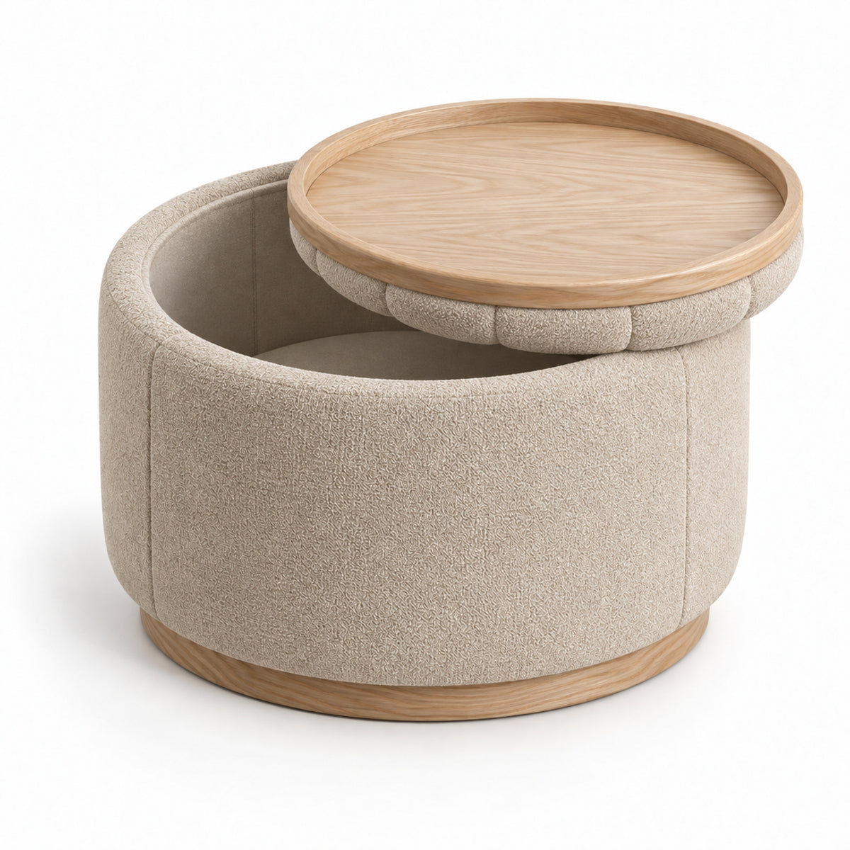 Tray Bloom Storage Ottoman