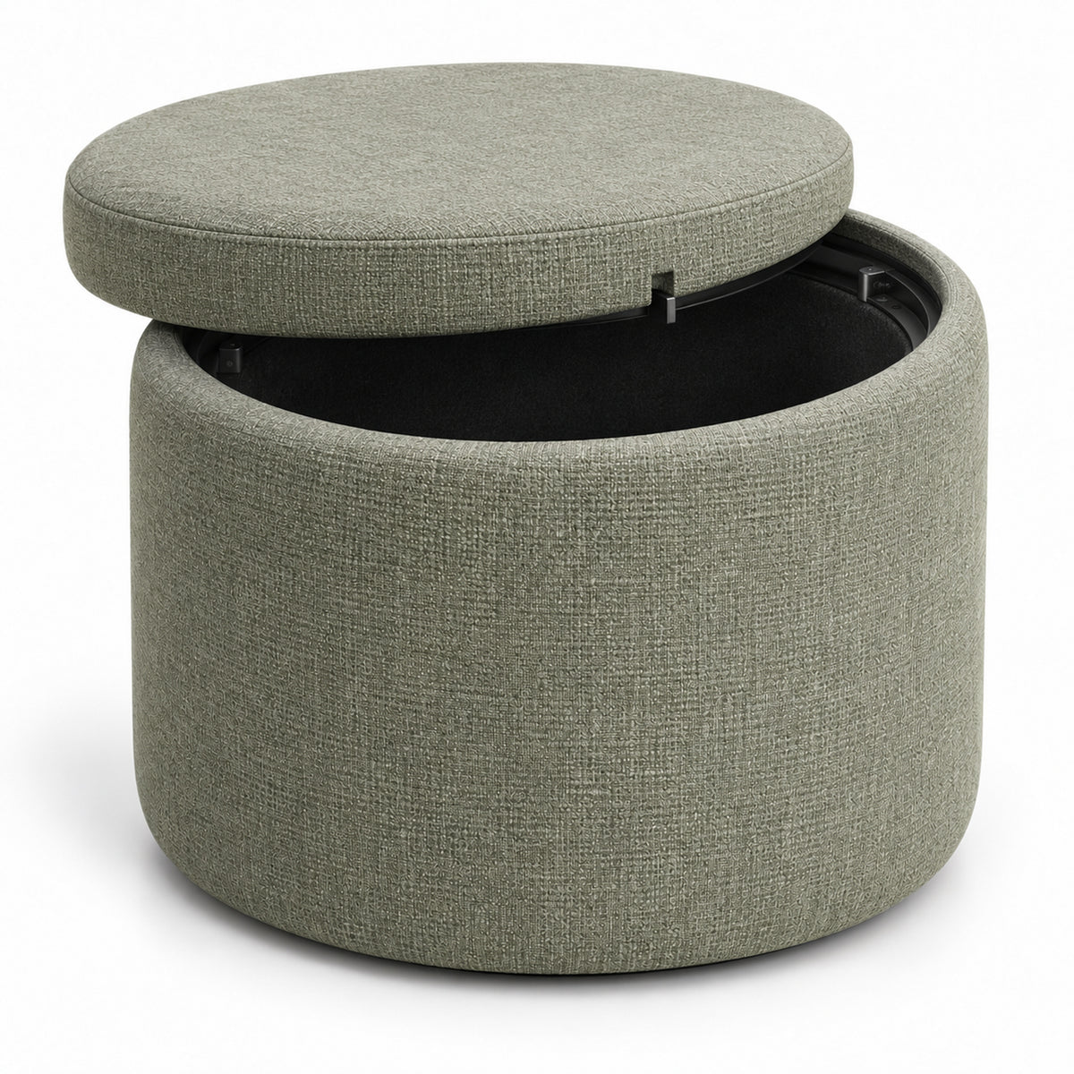 Offset Halo Storage Ottoman