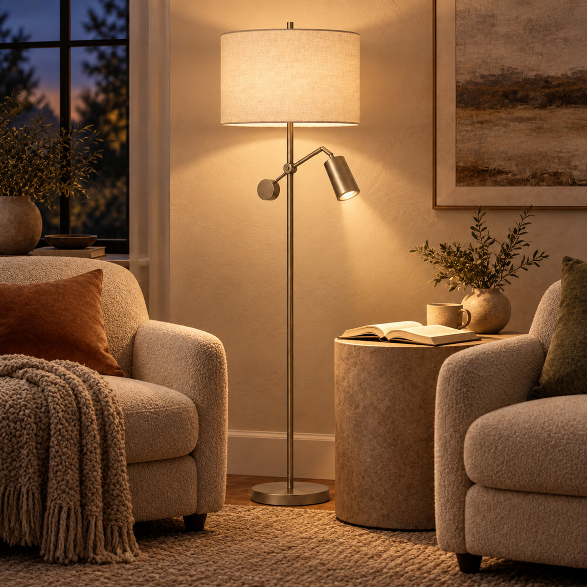 Companion Dual-Light Floor Lamp