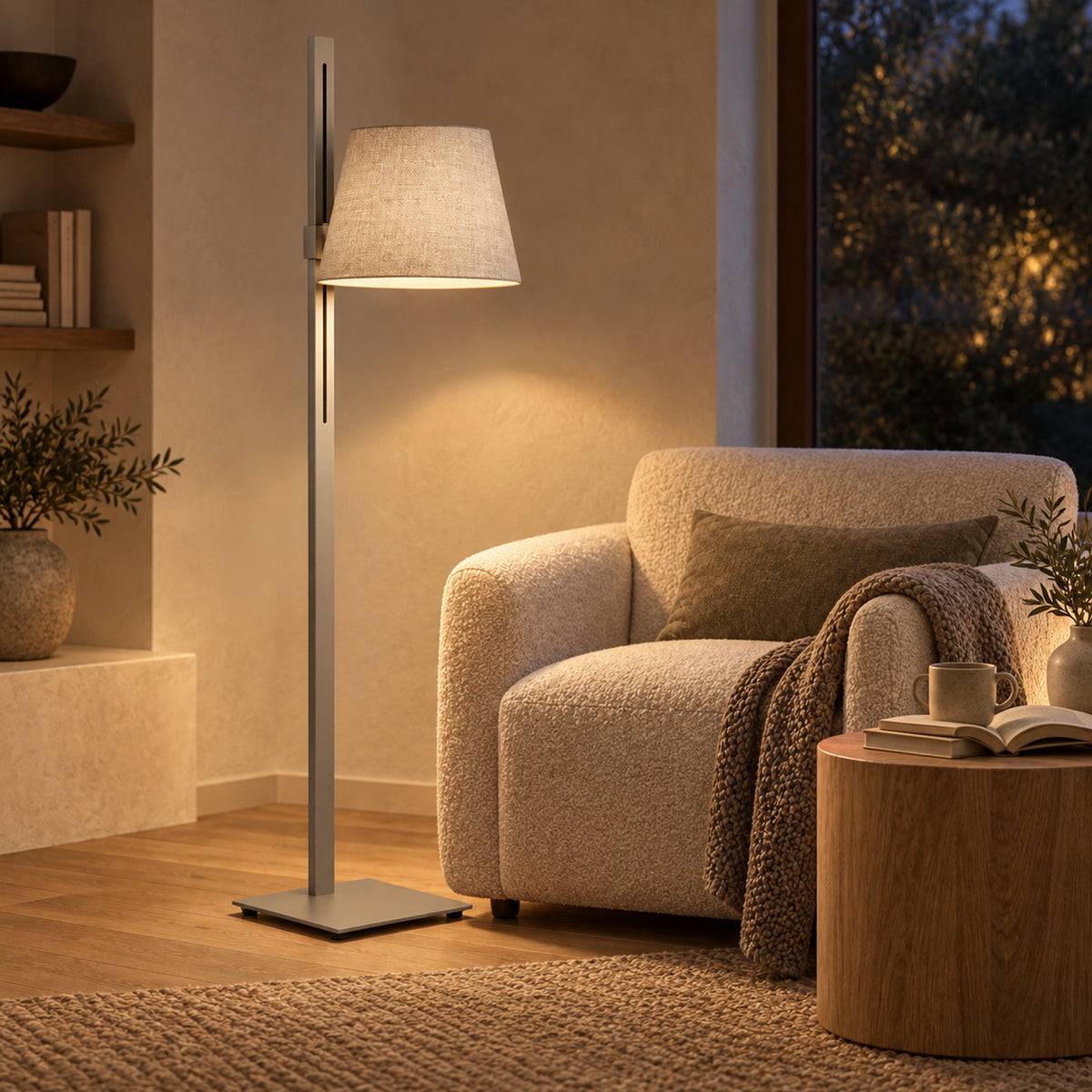 Slide Mast Floor Lamp