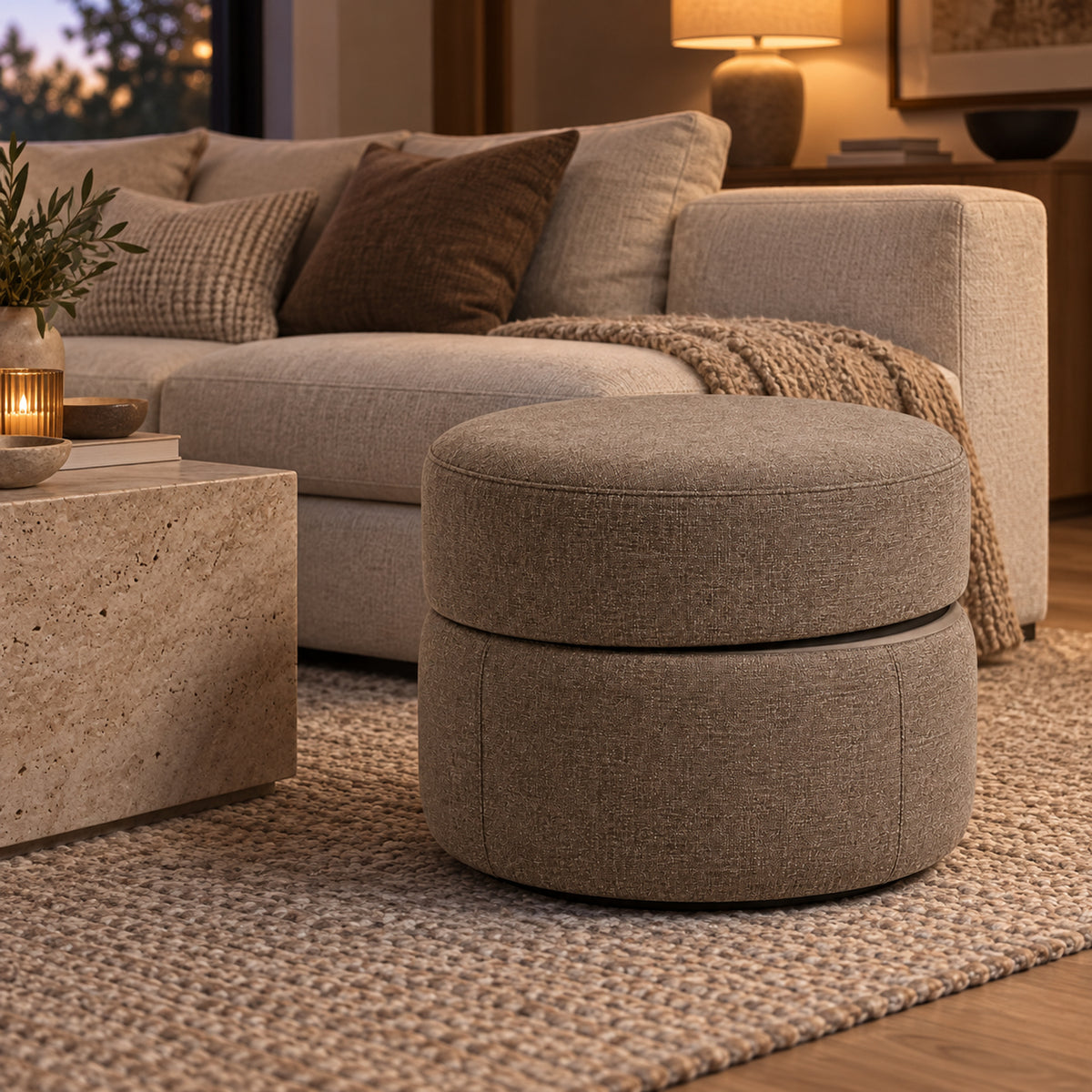 Turntable Chamber Ottoman