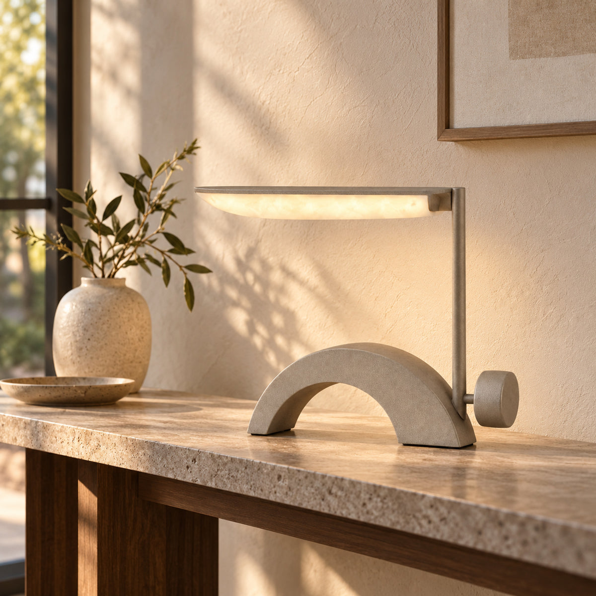 Crescent Ledge Table Lamp
