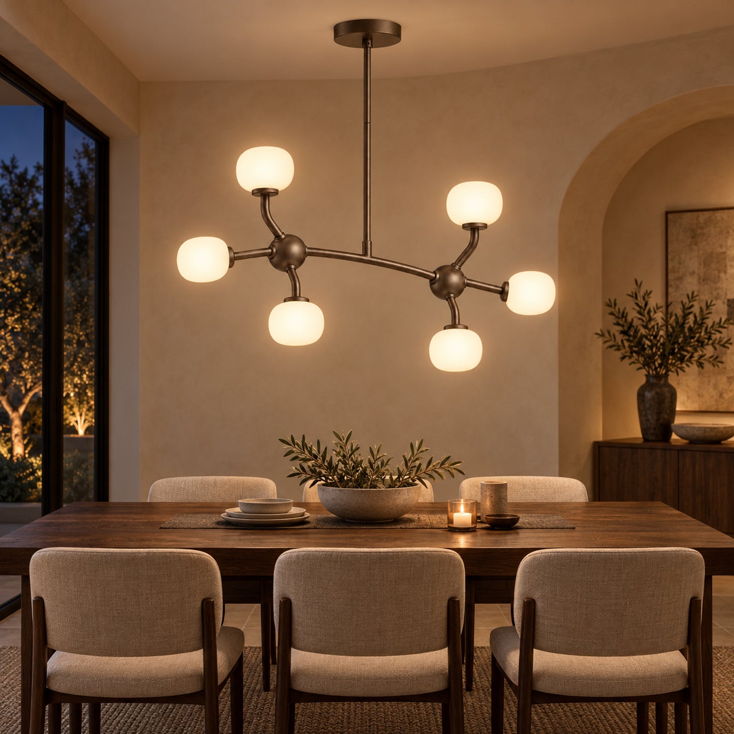 Twin-Core Node Chandelier