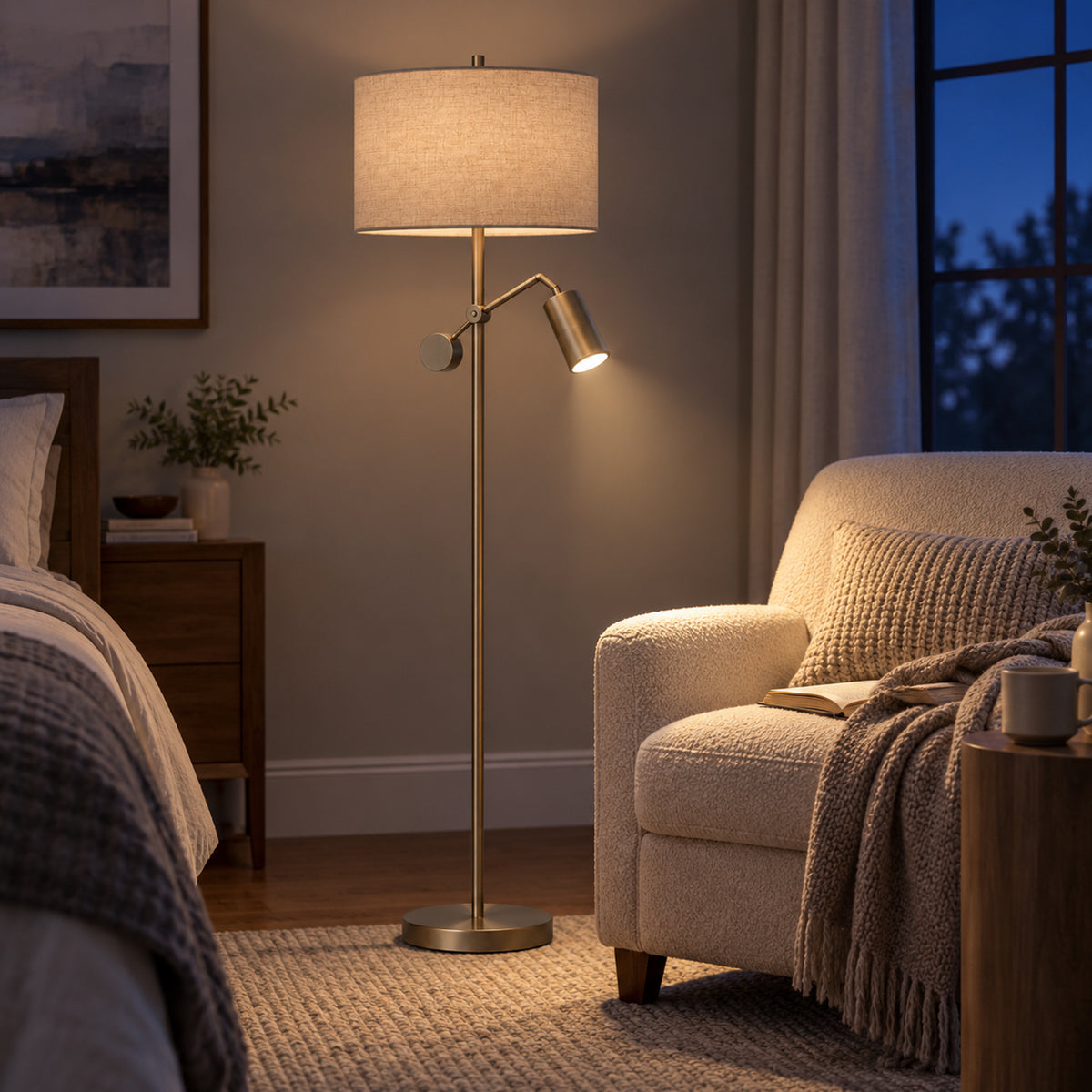 Companion Dual-Light Floor Lamp
