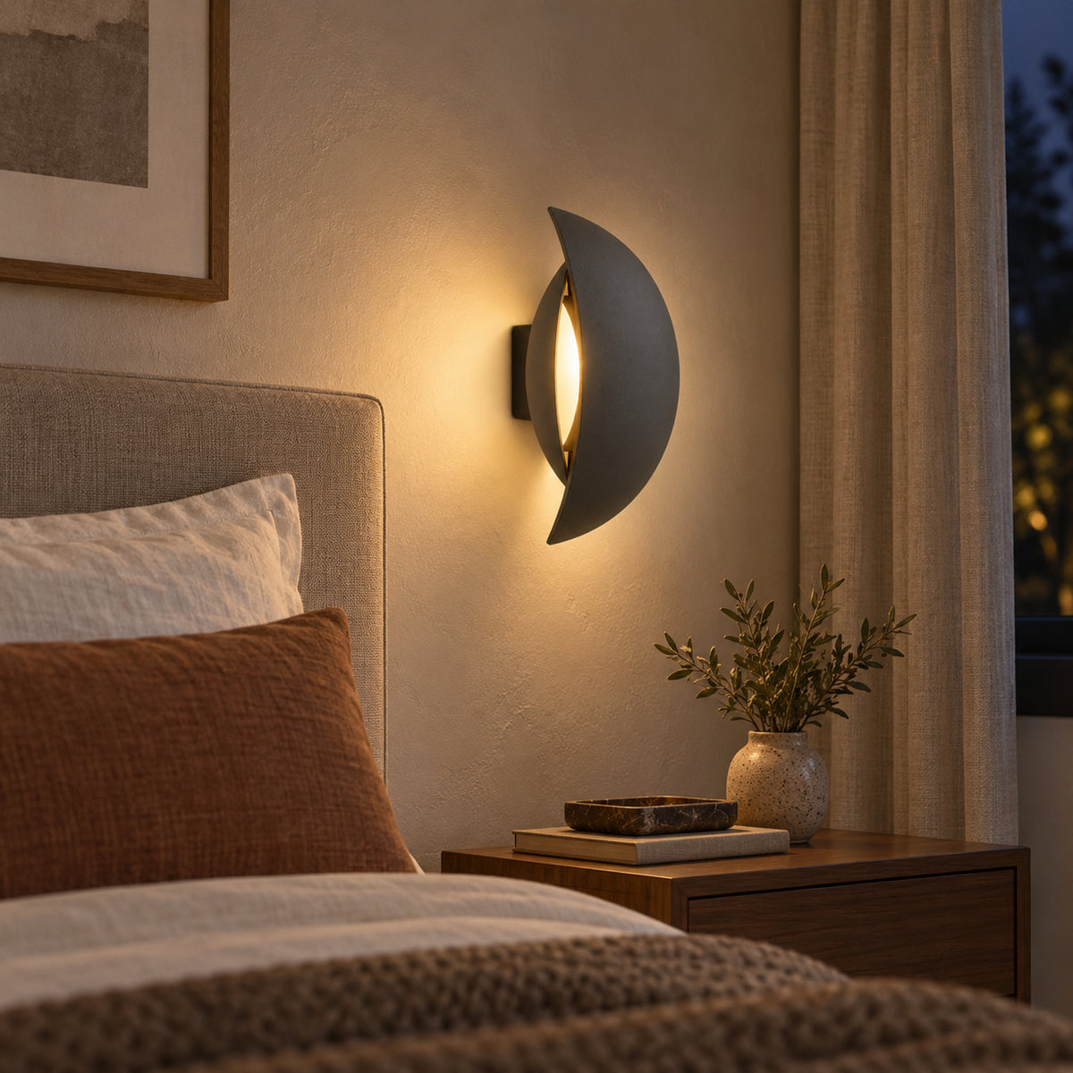 Hinge Moon Wall Light