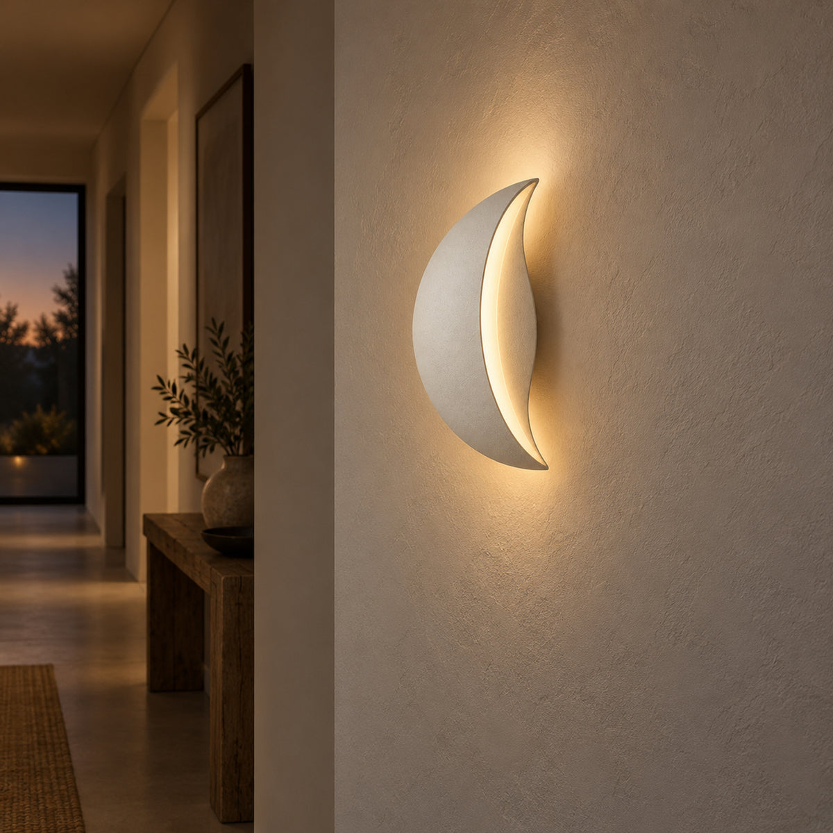 Crescent Fissure Wall Light